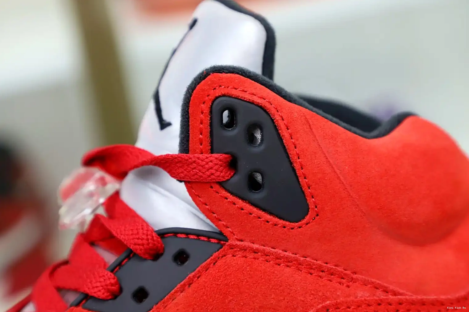 RETRO JORDAN Kimikick RAGING BULL RED 5 SUEDE AIR 0417